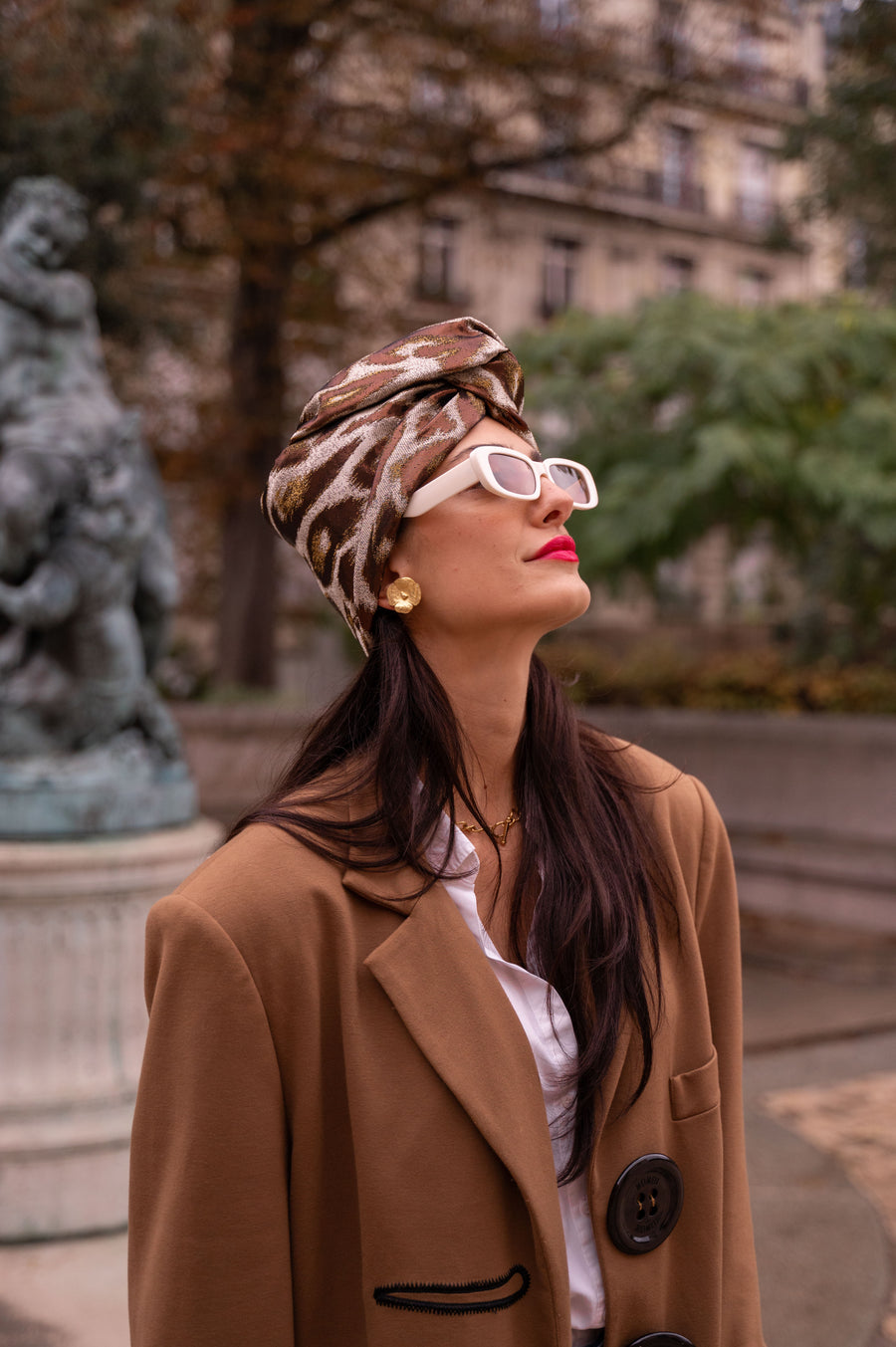 Turban Jacquard Léopard