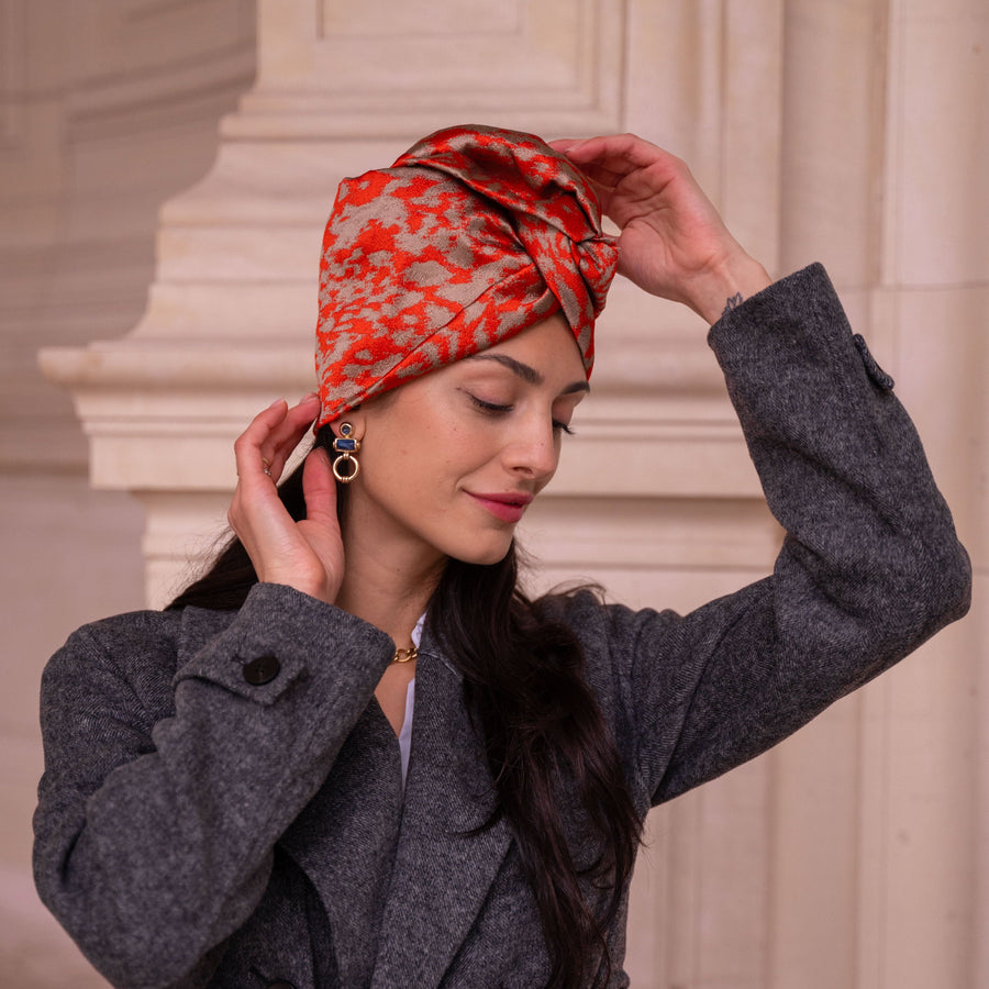 Turban Jacquard Sienna