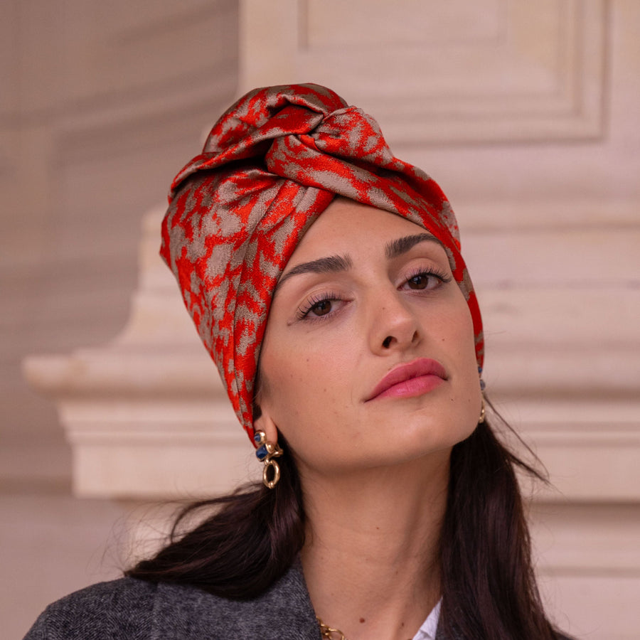 Turban Jacquard Sienna