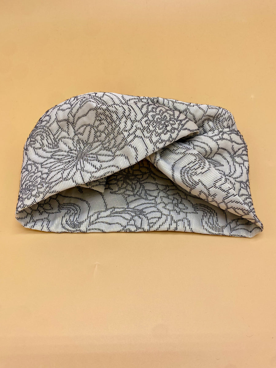 Turban Jacquard Floral Beige